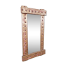 French copper studded design mirror - 70x38cm