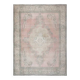 1970s Vintage Persian Handmade Wool Pink Area Rug 294x376