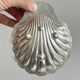 Pair of silver shell bowls
