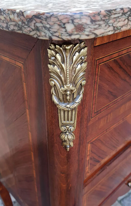 Marquetry chest of drawers 3 drawers transition style