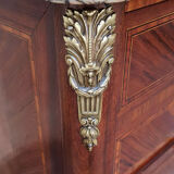 Commode en marqueterie 3 tiroirs style transition