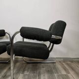 Mid-century restored armchairs