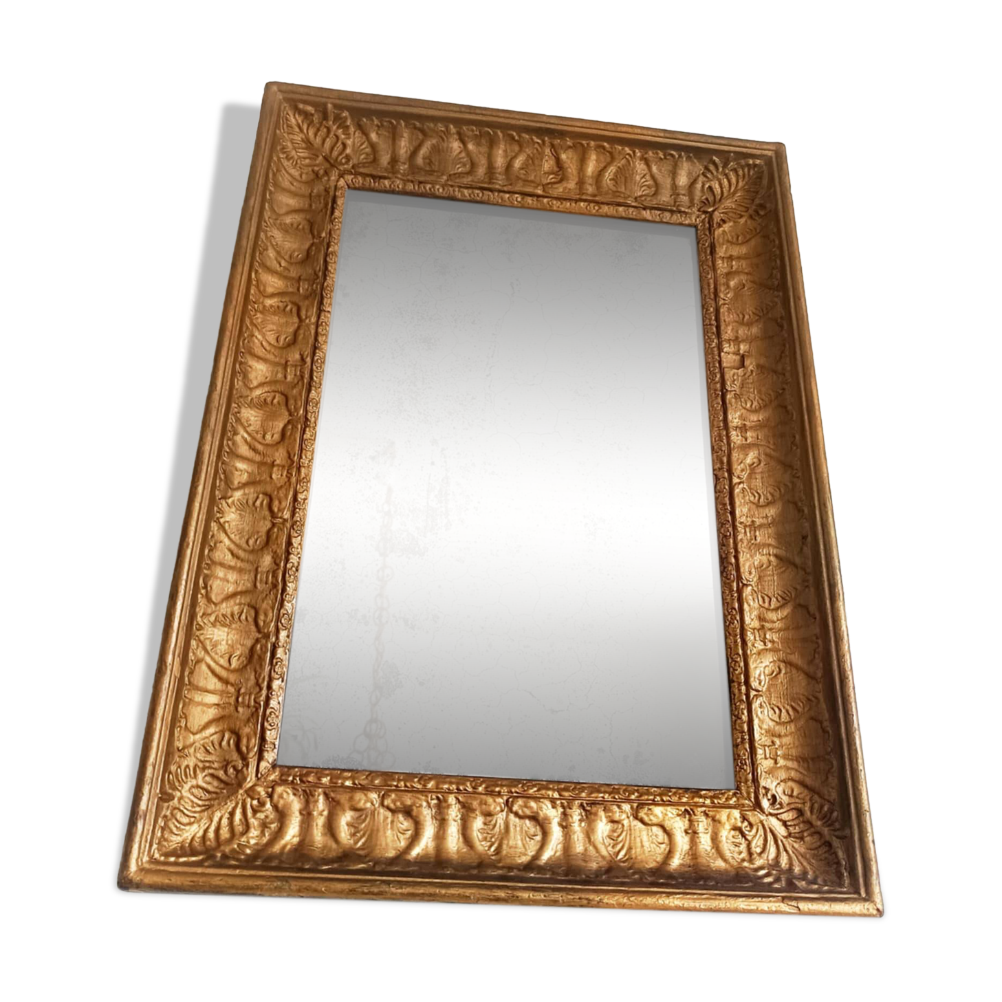 Louis Philippe style gilded wood mirror