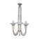 Art Deco chandelier circa 1930 in metal and glass