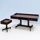 Rosewood desk by Claudio Salocchi for Sormani, Italy 1970.