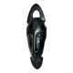 African mask in ebony wood - bearded head sculpture ethnic africa 20.5 x 6.5