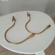 Pairs of vintage hooks in solid golden brass