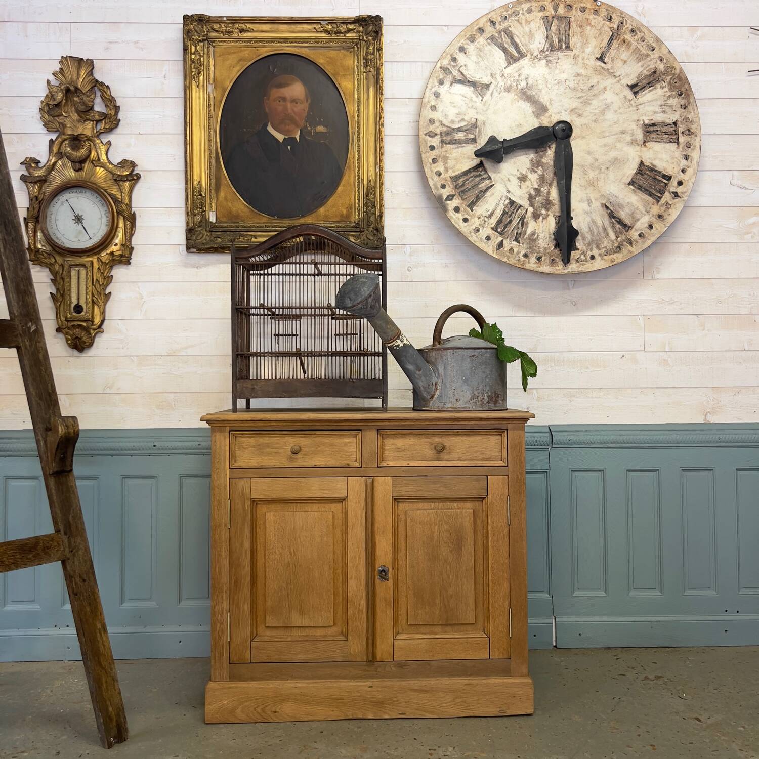 Parisian sideboard in stripped oak