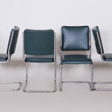 Set of four Bauhaus dining chairs designed by Anton Lorenz for Slezak Factories