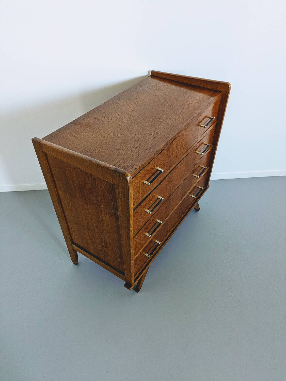 Vintage Scandinavian wooden chest of drawers