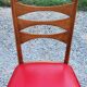 Set of 6 vintage Scandinavian style chairs from the 50s