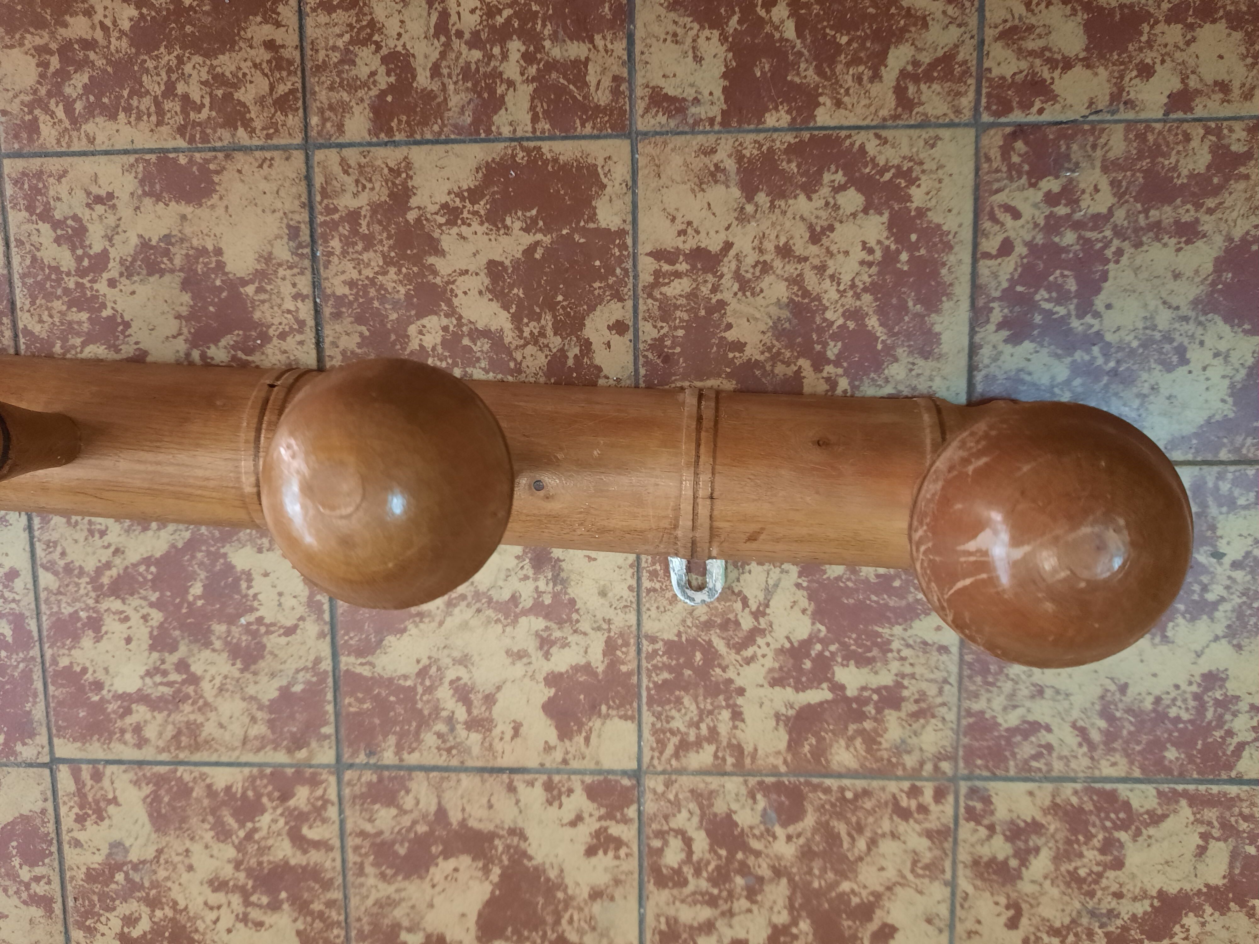 Wooden coat rack