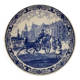 Grand plat en faïence de Delt Blauw Chemkefa
