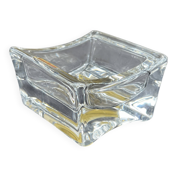 Vide-poche, cendrier en cristal de Vannes-le-Châtel, années 1960-1970
