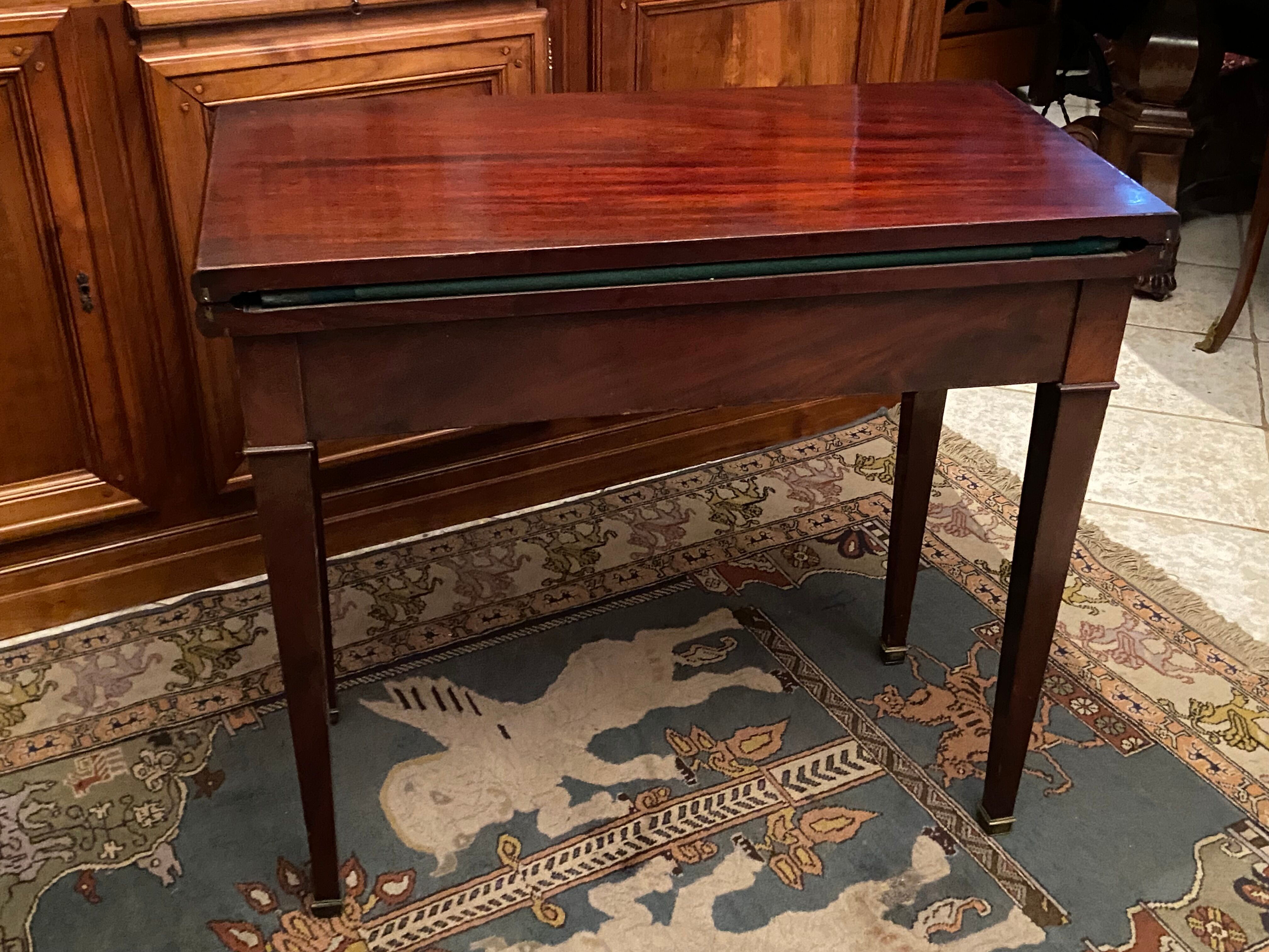 Game table board wallet sofa back mahogany console Napoleon III