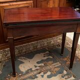 Game table board wallet sofa back mahogany console Napoleon III
