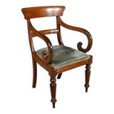 Armchair with Mahogany Crosses, Victorian period, England – 2nd part 19th century