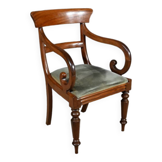 Armchair with Mahogany Crosses, Victorian period, England – 2nd part 19th century