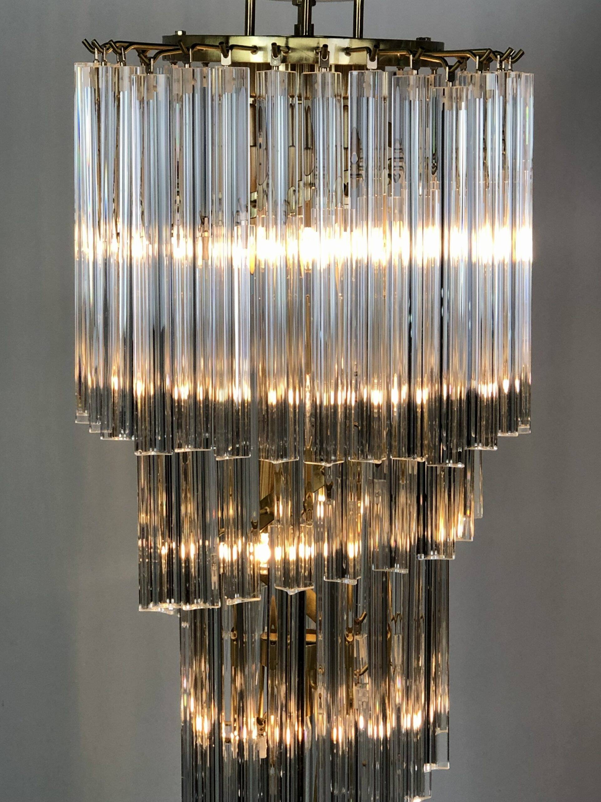 Murano glass chandelier 1980s