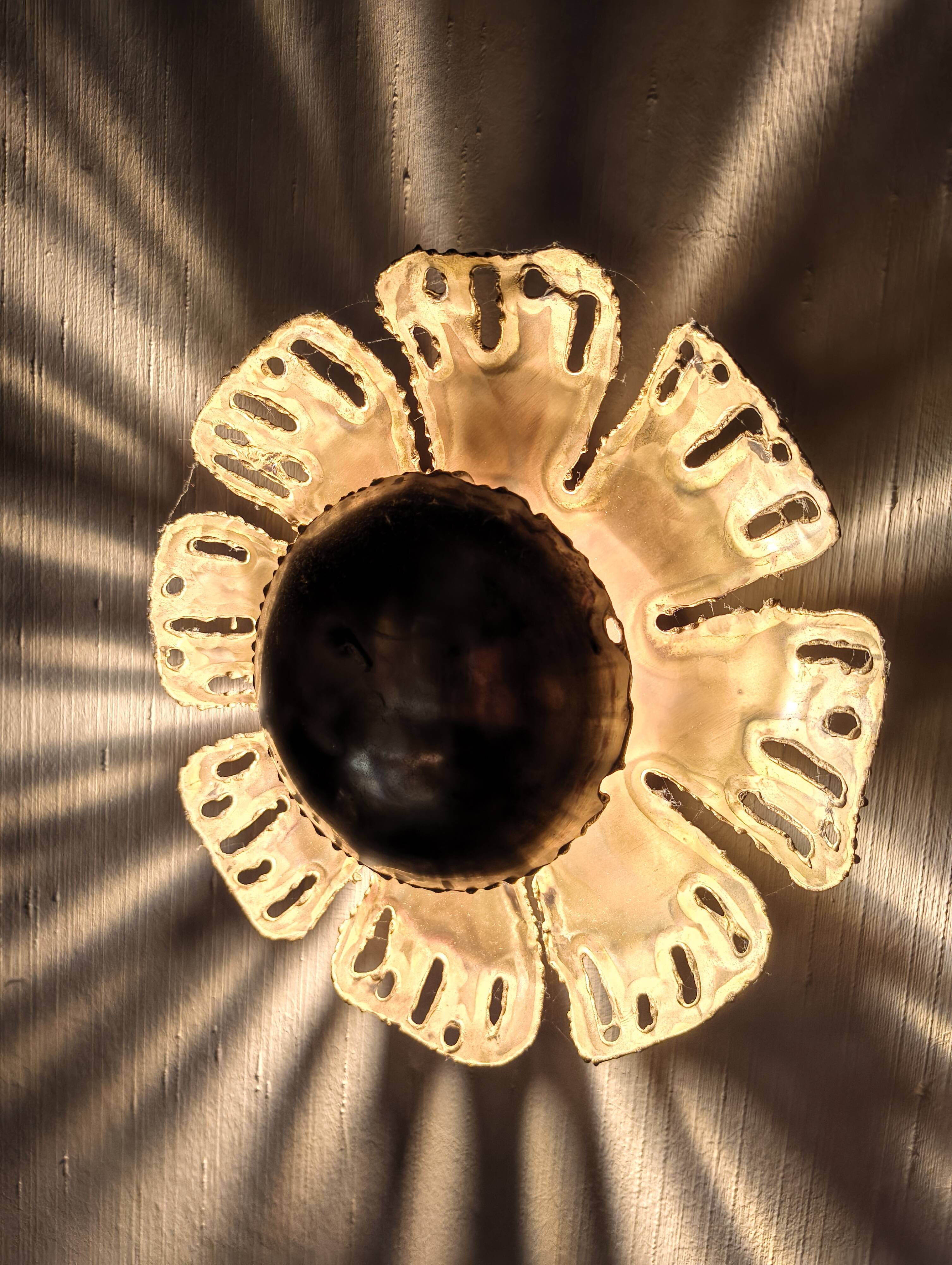 brass wall lamp by Svend Aage Holm Sörensen, denmark