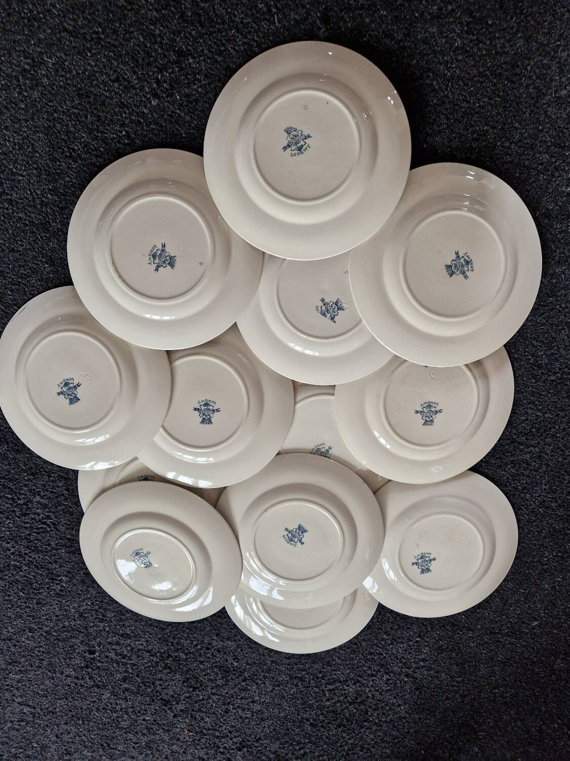 13 Longwy Azaleas dinner plates