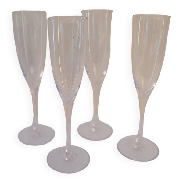 Coupes en cristal élancées, années 60–70
