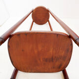 Curved wooden pedestal base - plant stand attributed to Jacob & Josef Kohn, 1890s