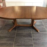 Table extensible Baumann vintage années 1970