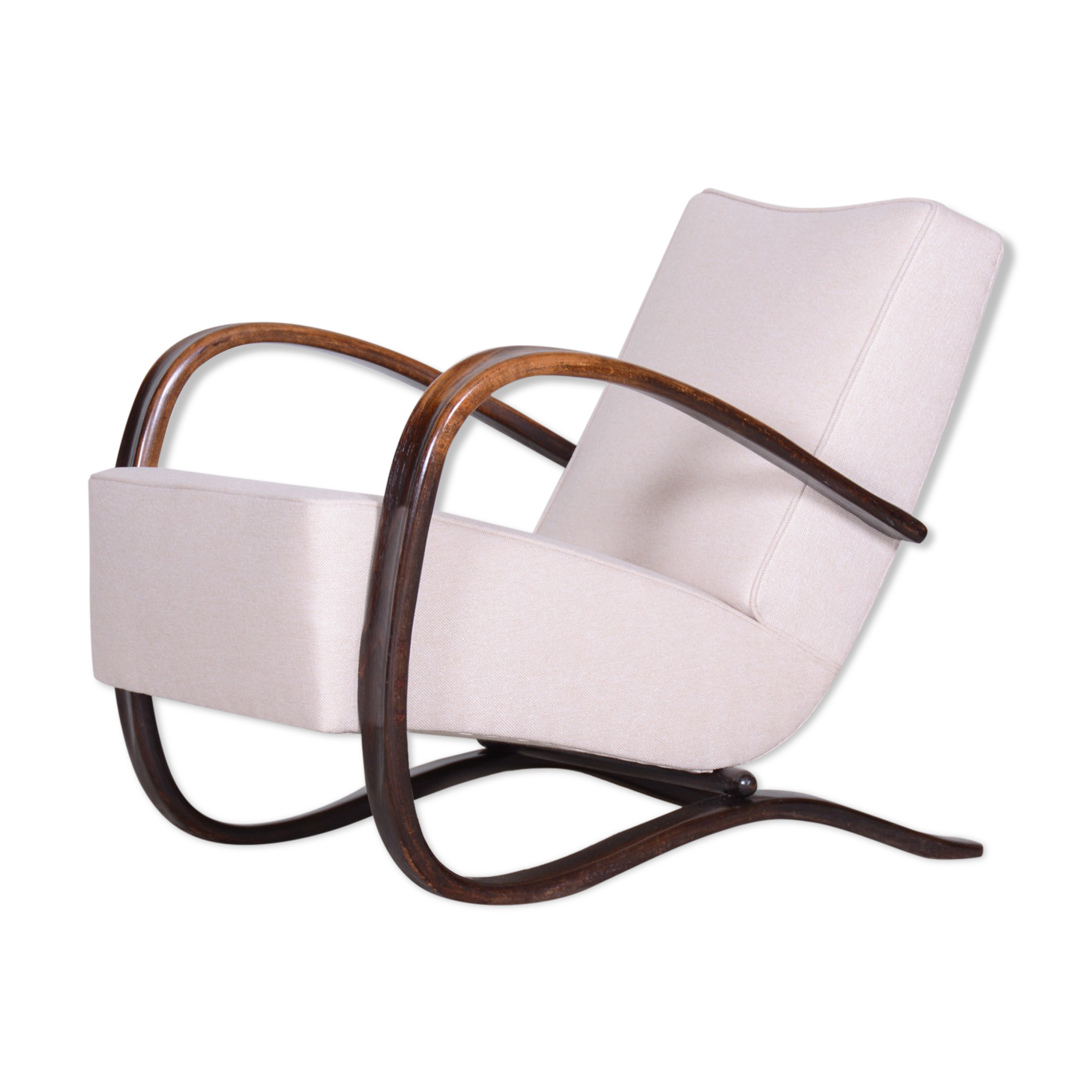 White Jindrich Halabala H269 armchair - Czechia, 1930