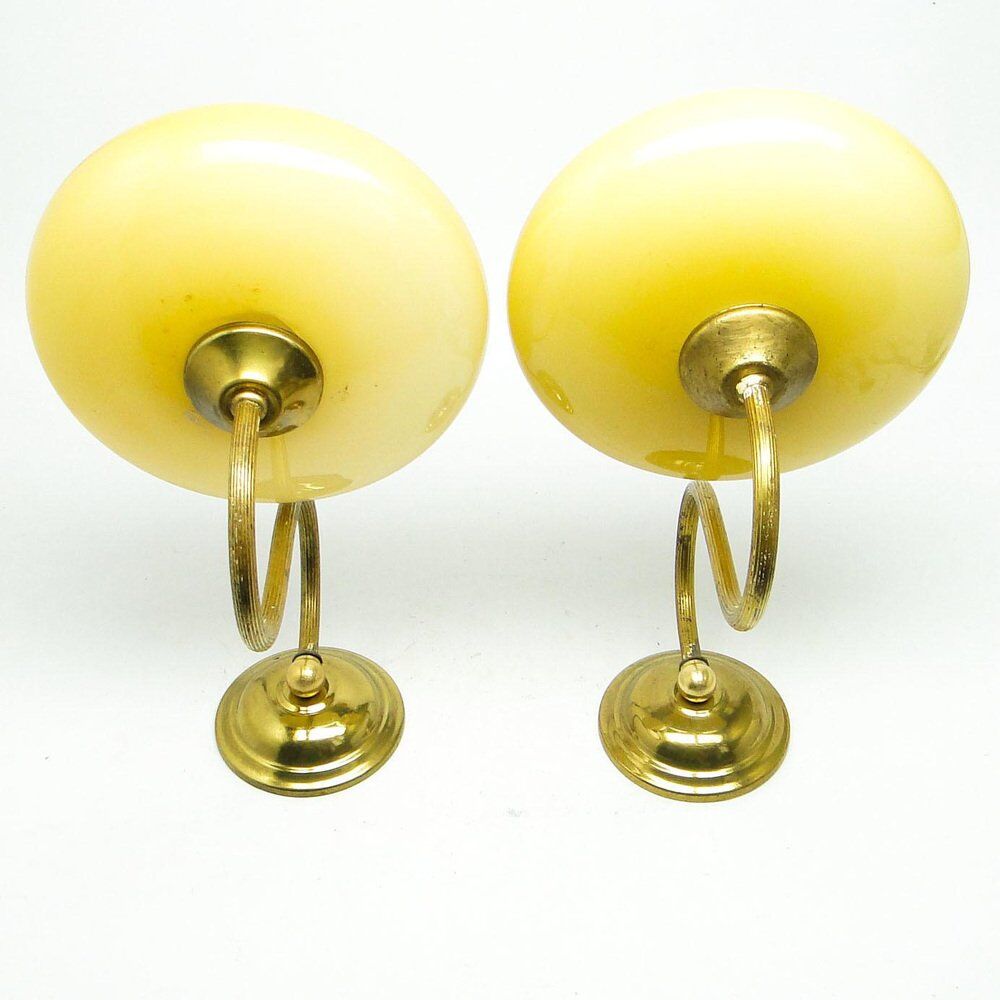 Art Deco sconces, Poland, 1950s, set of 2