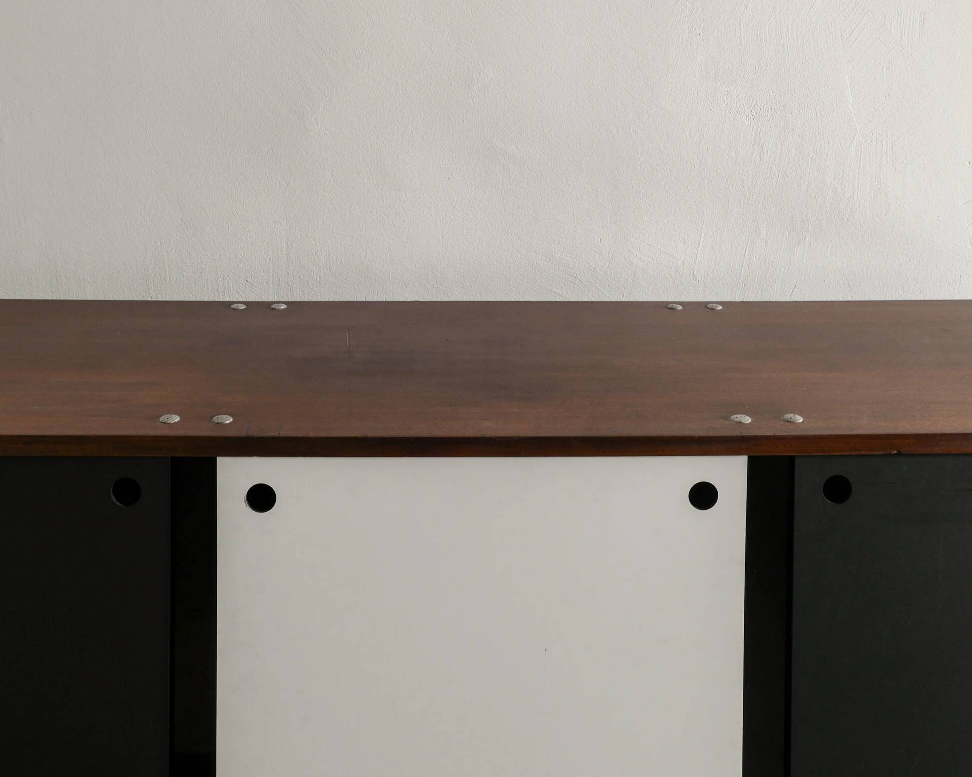 French Mid Century Wooden "Bloc" Sideboard by Charlotte Perriand, 1950s