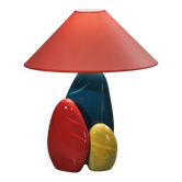 François Chatain Grande lampe menhir vintage design post-moderne 1990s