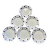 Assiettes dessert pommes bleues