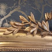 Louis Philippe mirror with pediment 148 x 95