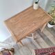 Old beech wood bureau/console/side table with bamboo legs.