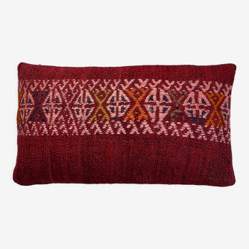 Housse de coussin kilim turc vintage, 30 x 50 cm