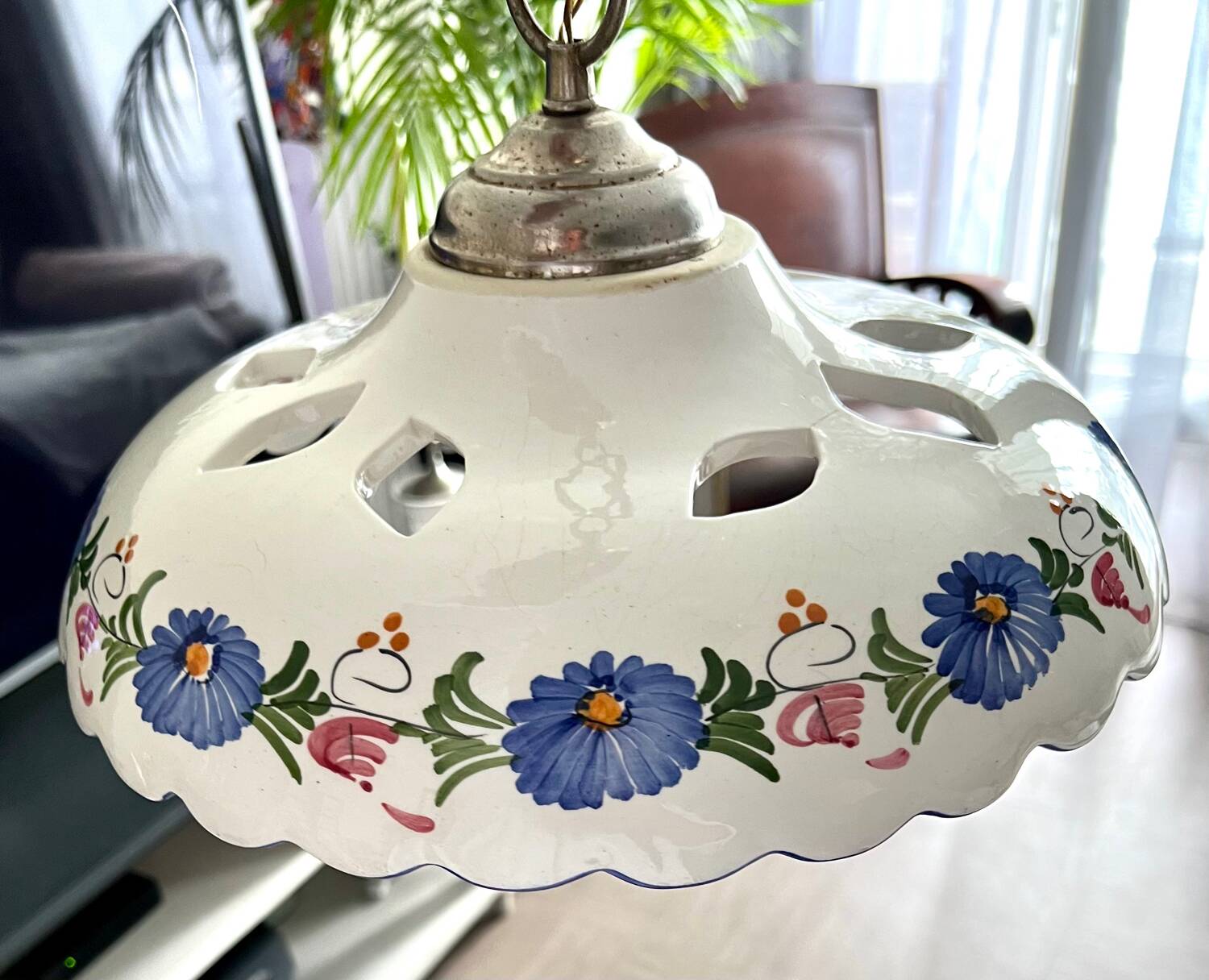 Ceramic/earthenware chandelier