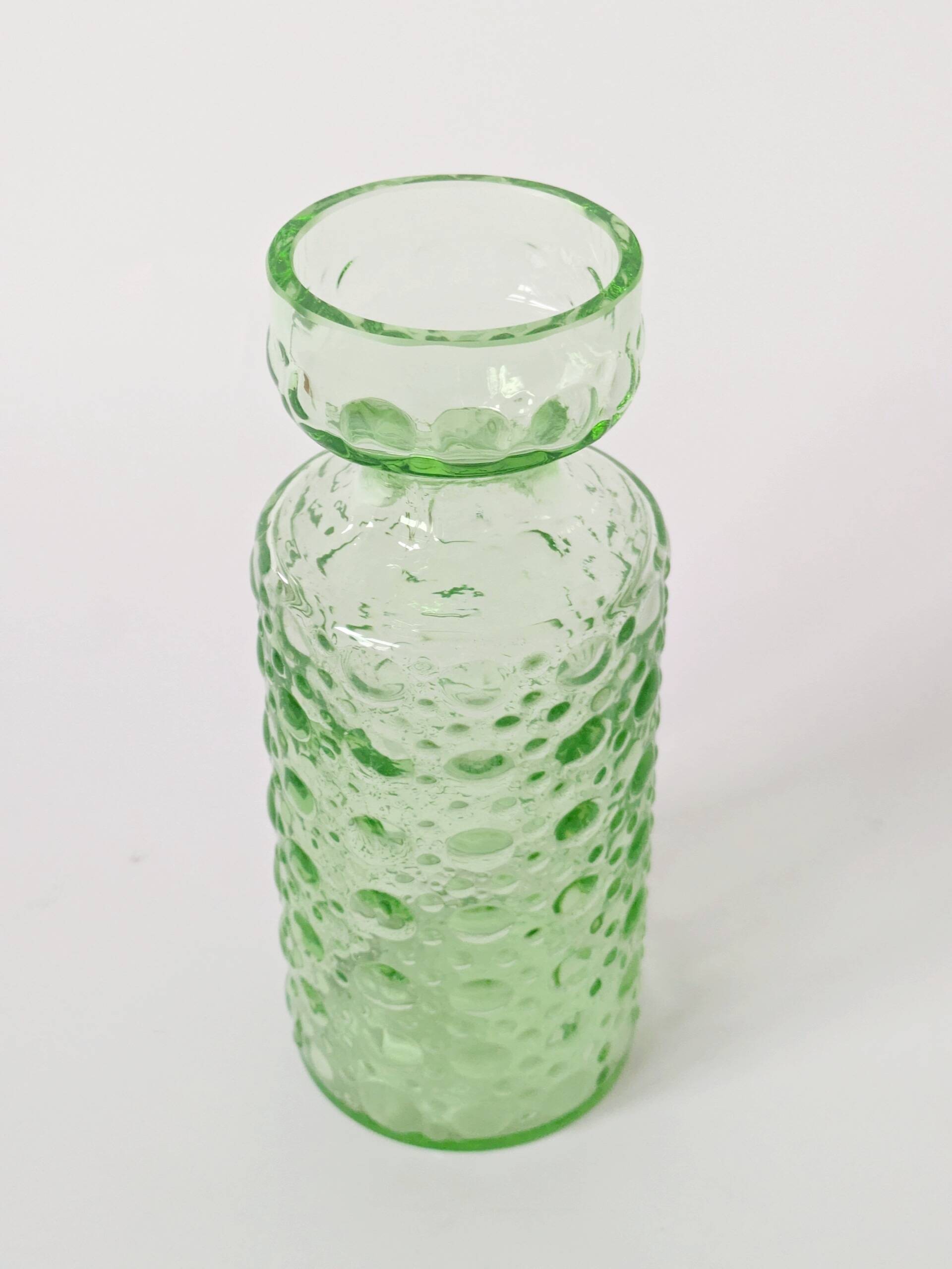 Vase à jacinthe vert, Herbert Kny, Allemagne, années 70
