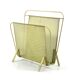 Compact yellow Mathieu Mategot 1960s magazine rack for Artimeta