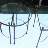 Tripartite coffee table years 50-70