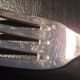 Silver metal cutlery set