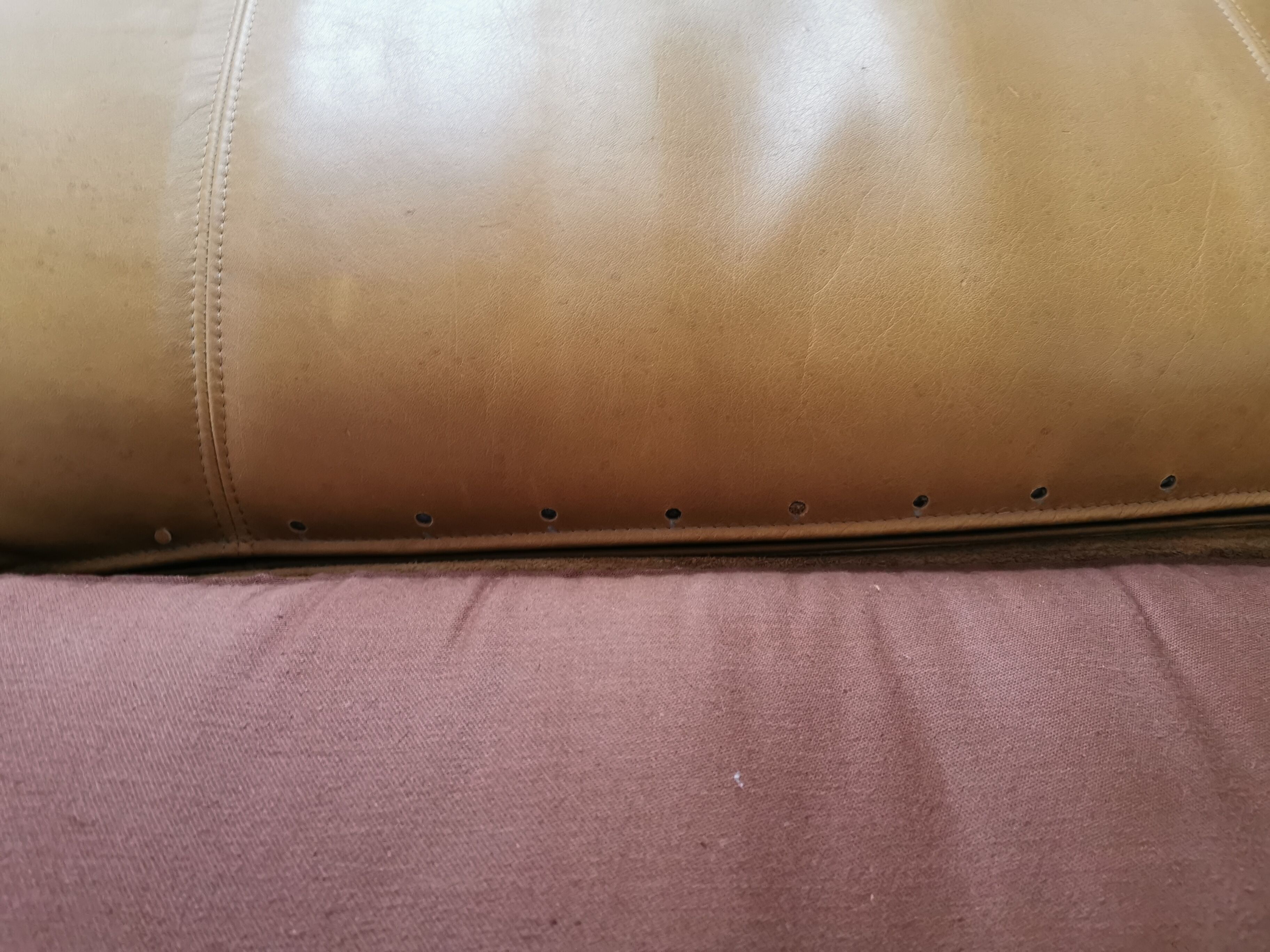 Tawny leather heater