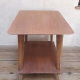 Table served legs compass with wheels 1950s