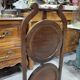 Folding mahogany cake stand