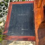 19th century flamed mahogany stepped desk