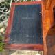 19th century flamed mahogany stepped desk