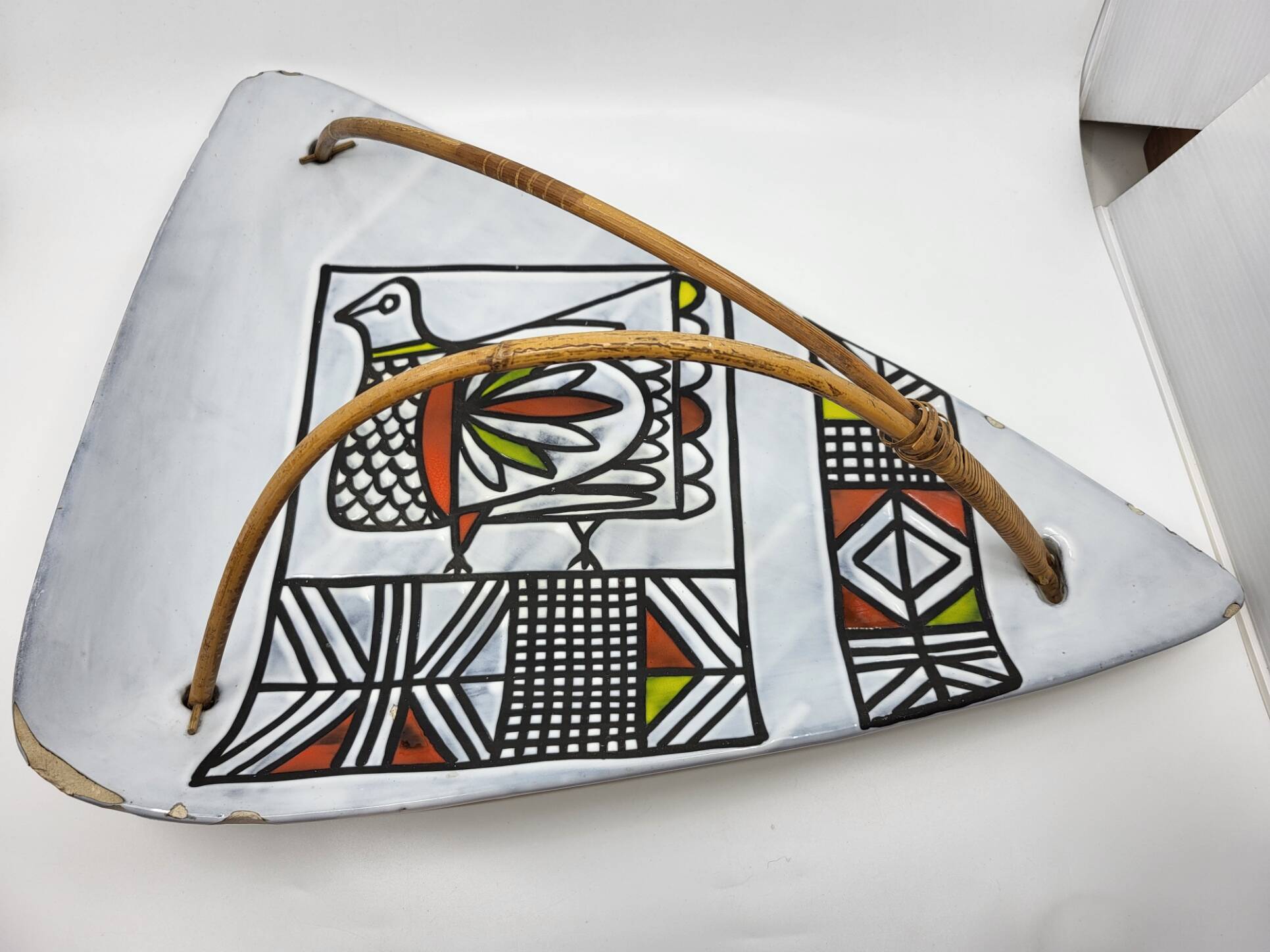 Colossal Roger Capron ceramic cup from the French Riviera, 1950s