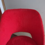 red moumoutte fabric chair 1960