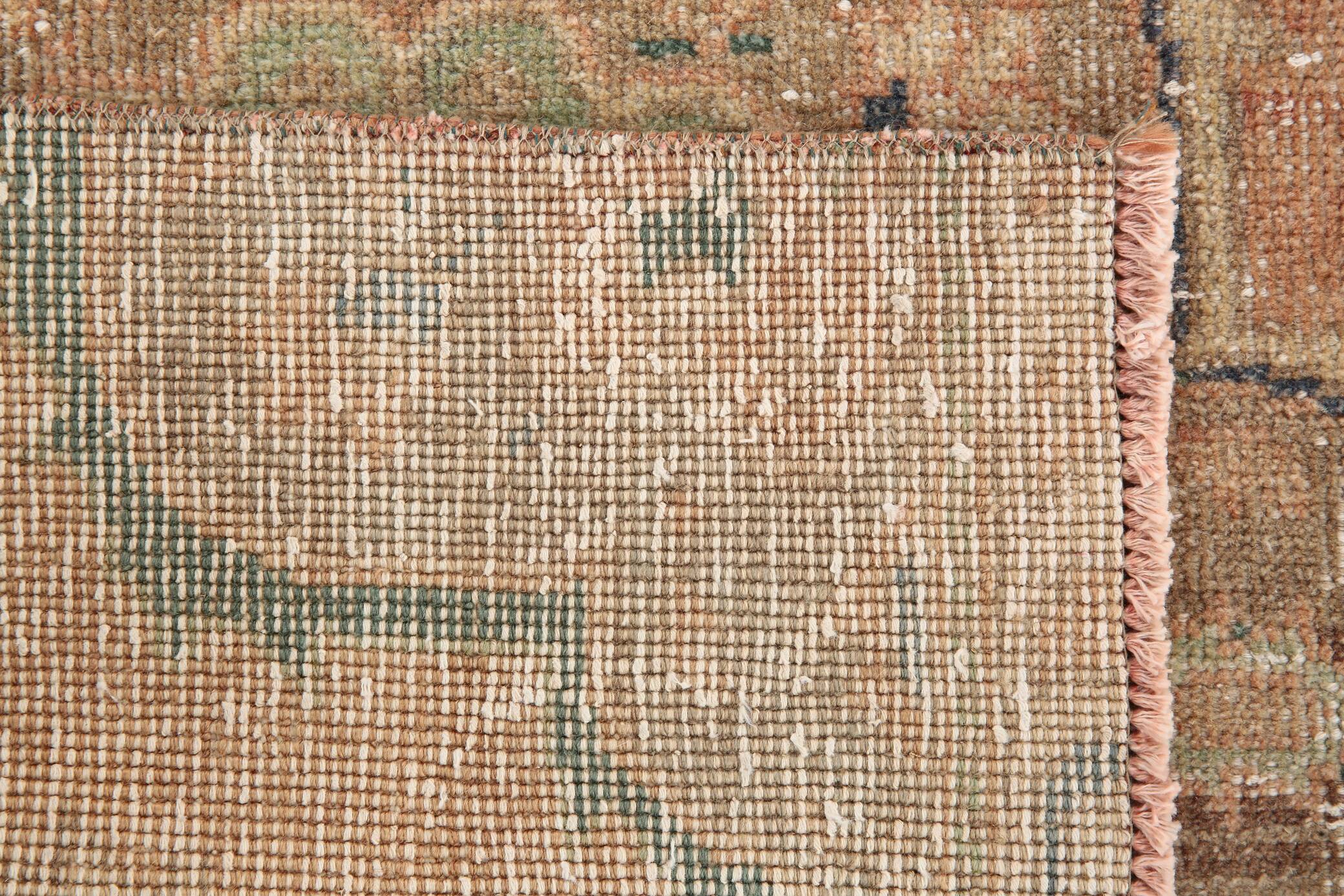 3x12 Soft Wool Pale Red Turkish Vintage Runner Rug