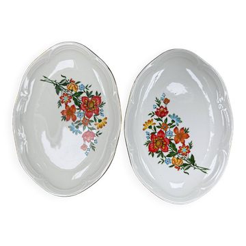 Vintage Gien duo of serving dishes